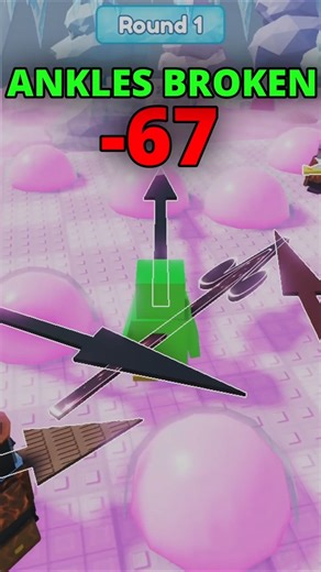 I broke ANKLES like it's my job 🦶🐧 #roblox #knockout