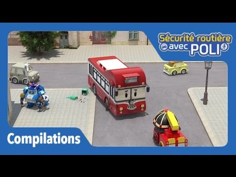 Marcher dans la rue - Compilation Robocar Poli - Sécurité routière