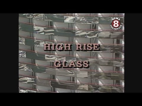High-rise glass buildings in downtown San Diego 1985