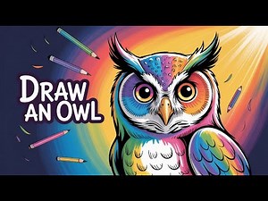 How to Draw a Colourful Owl Step by Step | Easy Owl Drawing Tutorial for Beginners #owldrawing