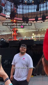 Ed Sheeran in Stuttgart: Video von singendem Security-Mann geht viral