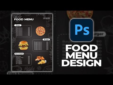 Design Amazing Restaurant Menu in Adobe Photoshop
