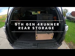 5th Gen 4runner rear storage set up and solutions