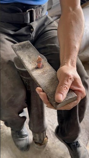 Handmade copper nails 😍🇮🇷⚒️ #coppersmithing#handmade #shorts