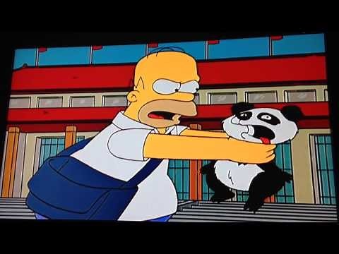 Homer and panda