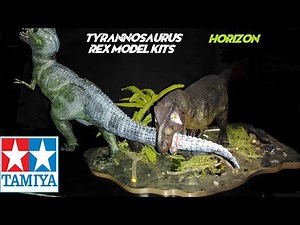 Tamiya & Horizon Tyrannosaurus Rex Model Kit Reviews!!!