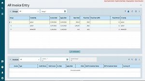 Create a Group in AR Invoice Entry - Financial Management - Epicor ERP Knowledge On Demand