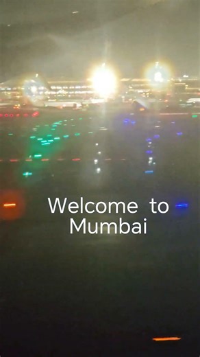 Air India Landing at Mumbai at night #airbus #shorts #travel #airindia #boeing #mumbai