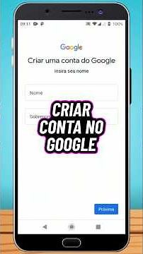 Como CRIAR UMA CONTA NO GOOGLE Pelo Celular (Google Ou Gmail) - #google #gmail #tutoriais #dicas