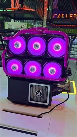 Insane Pink Liquid Cooled Open Air PC Build! 🤯 #shorts