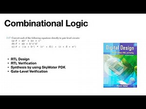 ASIC Combinational Logic Example || Yosys Synthesis(SkyWater PDK) || Gate Level Verification Part 1