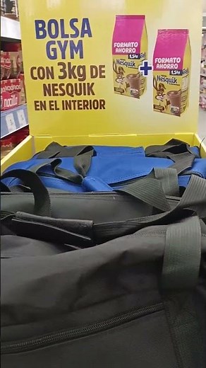 BOLSA DE GIMNASIO CON NESQUIK #gym #nesquik