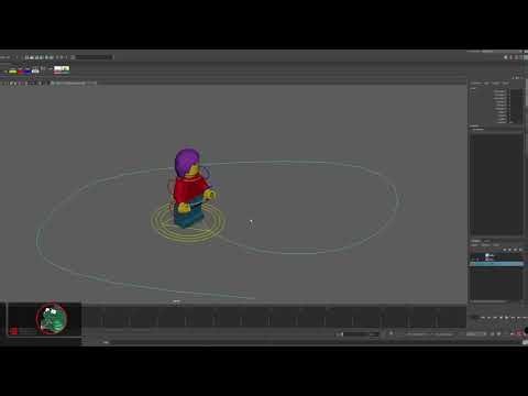 Lego Rig with procedural walk/run animation