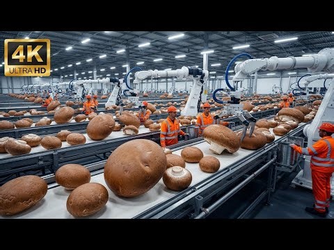Mushroom Processing Factory: From Fresh Harvest to Canned Cremini