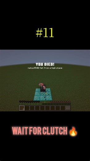 Minecraft Ladder Clutch #minecraft#mcyt#shorts#gaming