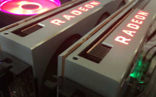 【高清/超清】双路AMD Radeon VII测试：跑分，超频，降压，交火！