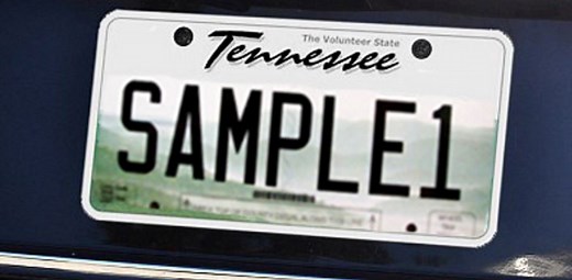 Tennessee personalized plates available for order online