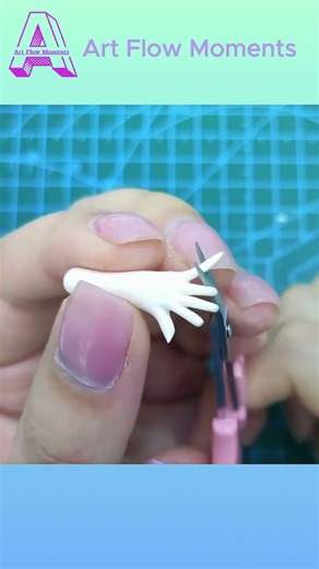 Original Fantasy Chibi Character Made of Clay