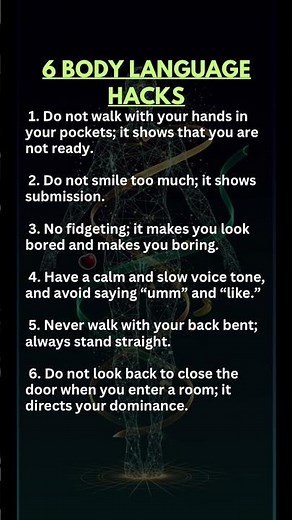6 Body Language Hacks That Instantly Make You Look More Confident & Dominant