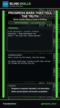 Animate PowerShell Progress Bars for Multi-Step Scripts #Shorts