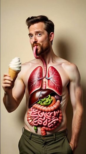 What REALLY Happens When You Eat Ice Cream | 3D Gut Animation with Worms!