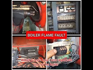 HOW TO REPAIR BOILER FLAME FAULT CAN'T START IN AUTO AND MANUAL.