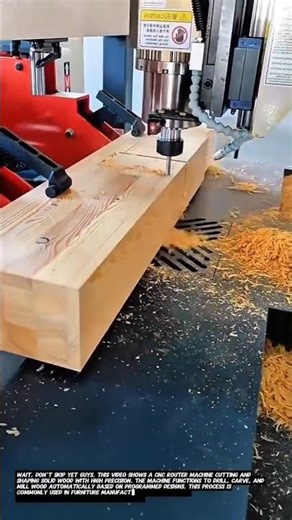 High-Precision CNC Wood Cutting Process | Automated Wood Milling for Accurate.