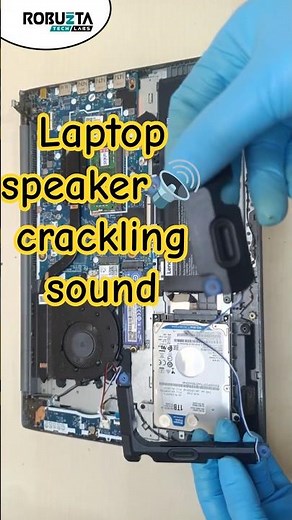 Laptop speaker crackling noise? | Guaranteed solution✔️