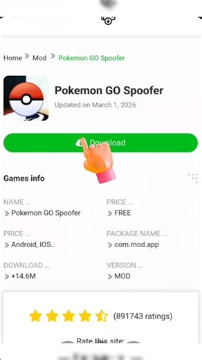 Pokémon GO Spoofer 2026 - Premium Unlocked No PC (iOS & Android) 📍