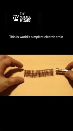 World's Simplest Electric Train! 🧲🚂 #shorts #science