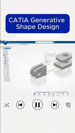 Twisted Shape - CATIA Generative Shape Design #CATIA #surfacemodeling #CAD #3DEXPERIENCE