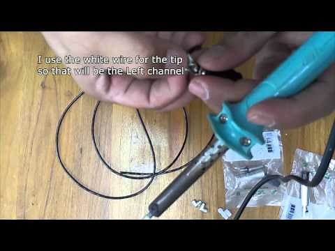 How to make your Own Stereo Cable (3.5mm Mini Jack to 2 1/4" connectors)