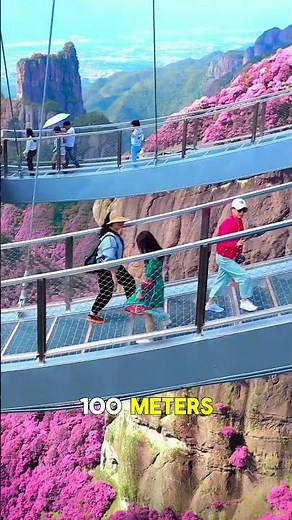 China: One of the most unique pedestrian bridges in the world #china #construction #building