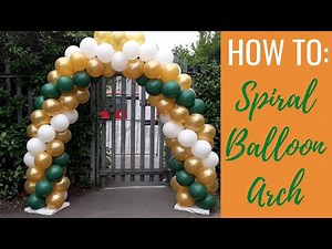 HOW TO: Make A Spiral Balloon Arch (Balloon Decor Tutorials)