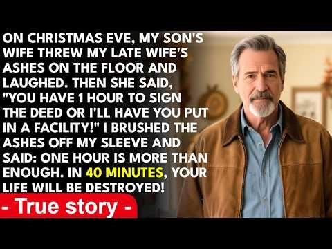 "Sign The Deed Or Else!" My Son's Wife Threw My Late Wife's Ashes On Christmas Eve.... TRUE STORY