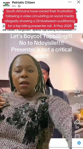 South Africans React to Alleged Zimbabwean Top Billing Audition