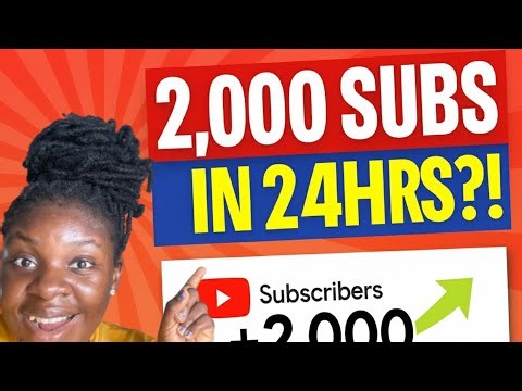 How I Got 2,000 Subscribers in Just 24 Hours! 😱(My YouTube Growth Secret)