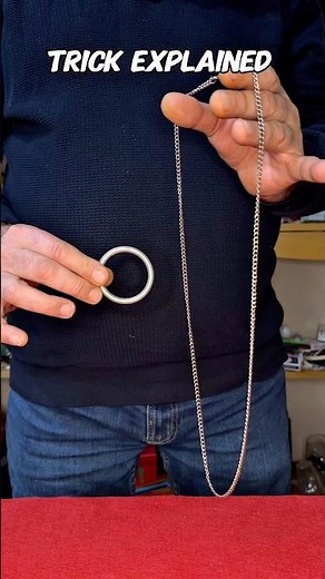 RING AND CHAIN ​​MAGIC TRICK TUTORIAL #tricks #magic #magictricks #shorts