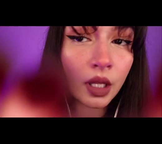 Comment if this made you tingle! #asmr #tingly #asmrmouthsounds #asmrfacetouching