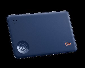 Tile by Life360 Slim (2024) - Wallet Finder, Bluetooth Tracker and Item Locator for Luggage Tags, Passports and More. Both iOS and Android Compatible. Phone Finder. 1-Pack (Navy Blaze)