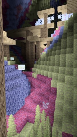 Spawn in the Minecraft sulfur cave in Chaos Cubed seed for unique underground exploration