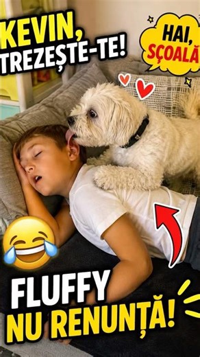 Cățelul Îl Trezește Pe Kevin 😂🐶 | Funny Dog & Kid Shorts