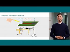 How do external ESD protection devices increase the system robustness?