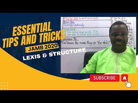 How to Answer Questions on Lexis & Structure (JAMB 2020) ‪@vconceptsonline‬