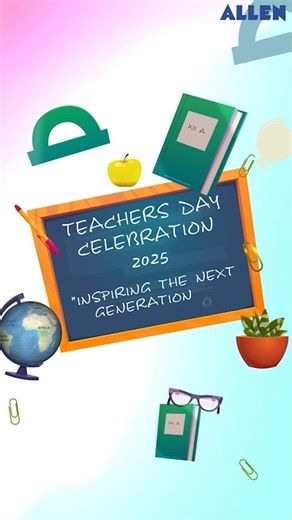 🏢ALLEN Sikar PNCF Division celebrated Teacher's Day with great pomp and splendour for students of classes 6th to 10th. 🌼The day was filled with beautiful and graceful dance performances of the talented students, the teachers were mesmerized by the performances of the students in skit, in singing, in reciting poems and much more. 📸 Here are the glimpses of the beautiful moments: #ALLENSikar #PNCF #TeachersDay2025 #StudentTalent #ALLENCelebrations #TeachersDayCelebration | ALLEN Career Institut