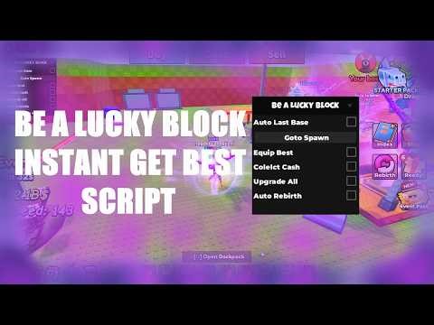 Roblox Be a Lucky Block NEW OP - INSTANT GET BEST SCRIPT / PASTEBIN