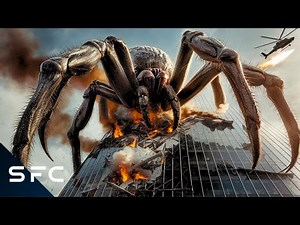 Giant Alien Spider Rampages Through LA | New Hollywood Sci-Fi Horror Movie | Big Ass Spider!