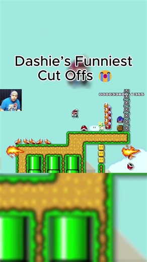 Dashie Cut Off 💀 😂 #dashiegames #mario #gaming #shorts