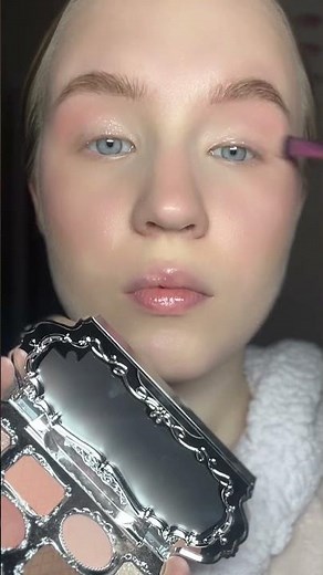 Cinderella makeup tutorial🦋🩵 #shorts