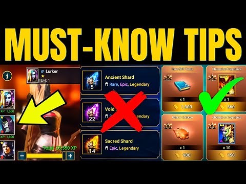 50 ESSENTIAL TIPS for RAID Shadow Legends (2022)